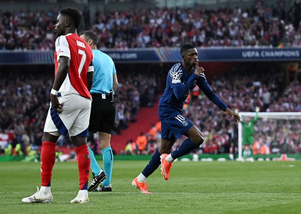 Preview Оценки игроков: Арсенал 0-1 ПСЖ – Гол Усмана Дембеле приносит победу парижанам