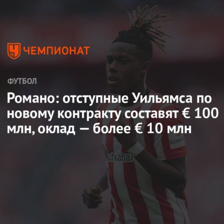 Отступные Нико Уильямса по новому контракту составят €100 миллионов