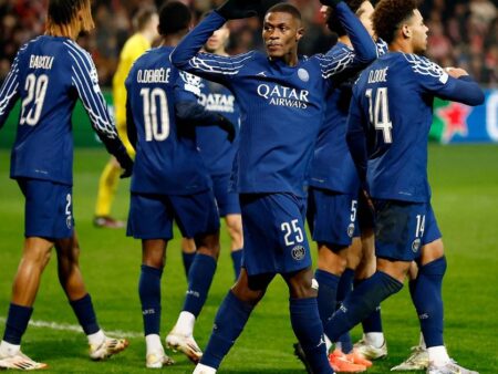 Разгром Бреста (0-3): ПСЖ временно выходит в лидеры Лиги 1