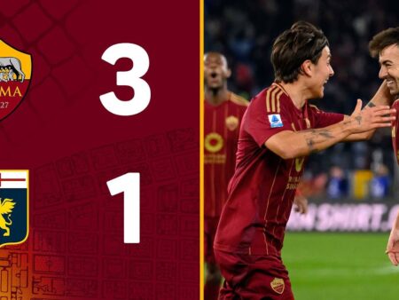 «Рома» и «Дженоа» разделены всего 4 очками. Разница в набранных баллах обусловлена вторыми таймами