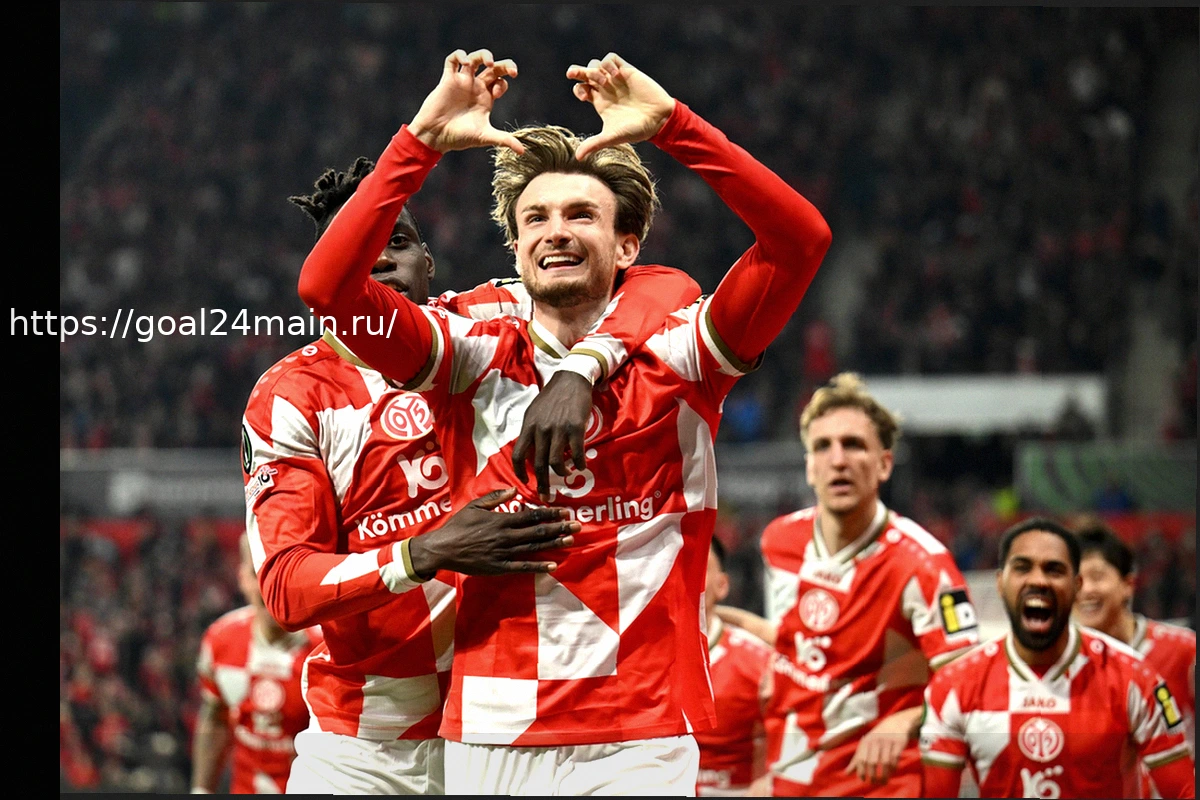 Preview Лига конференций: Оценки игроков | Майнц 2-0 Сигма Оломоуц (2-0 по сумме) – Представители Бундеслиги творят историю, впервые выходя в четвертьфинал еврокубка