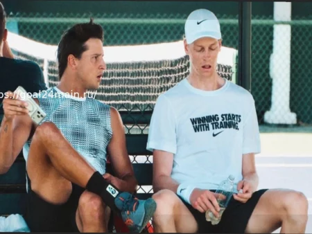 Синнер и Дардери тренируются вместе перед стартом Indian Wells. График матча Янника.