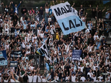 Поддержка Лацио перед выездом в Бергамо