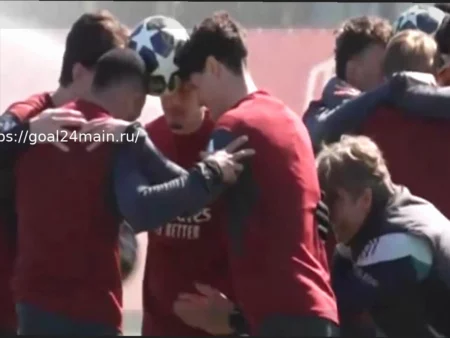 Спортинг-Арсенал: мяч на голове, ручки между пальцами… необычный тимбилдинг «Канониров» перед Лигой чемпионов