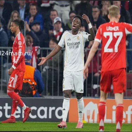 «Заткнись», Винисиус вспылил на Джуда Беллингема во время матча Бавария-Реал