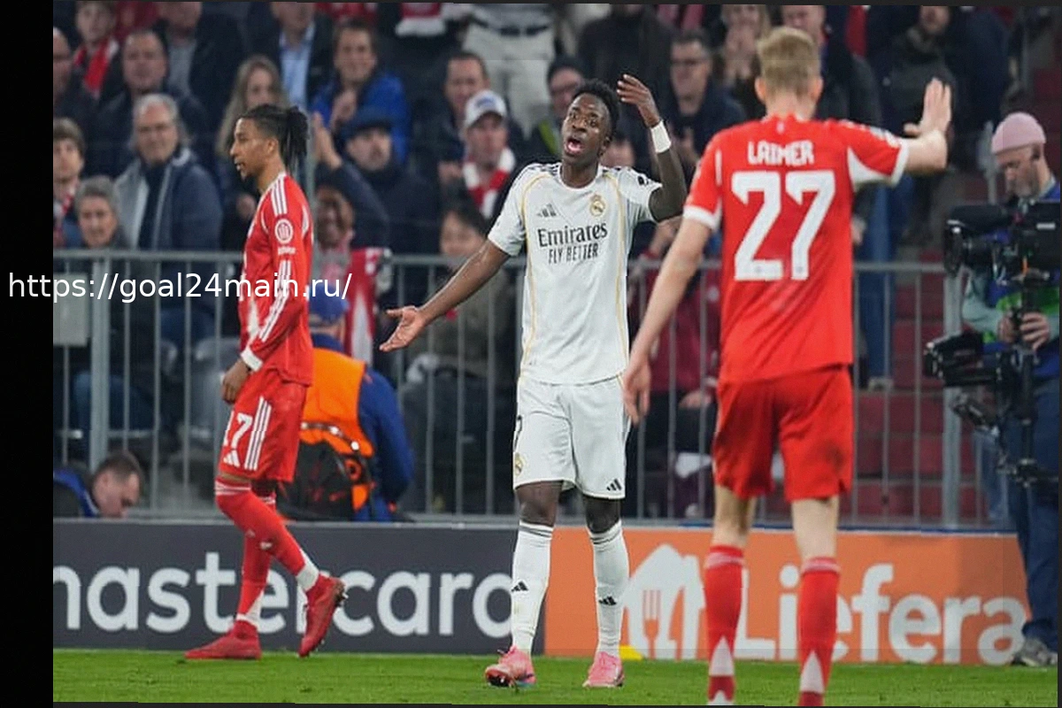 Preview «Заткнись», Винисиус вспылил на Джуда Беллингема во время матча Бавария-Реал