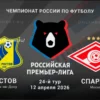 Прогноз на матч Ростов – Спартак: ожидается победа «красно-белых»