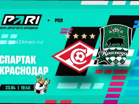 Спартак — Краснодар: детальный прогноз на матч 23 апреля 2026