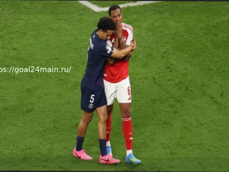 PSG-Arsenal: Трогательный момент с участием Маркиньоса и Габриэла после финала Лиги Чемпионов