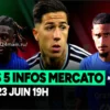 Koné, Fernandez, Lacroix… Les 5 infos mercato du 23 juin à la mi-journée